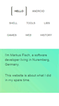 Mobile Screenshot of markusfisch.de